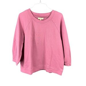 Madewell Sweater Womens Medium Purple Crewneck Pullover Long Sleeve Casual Top